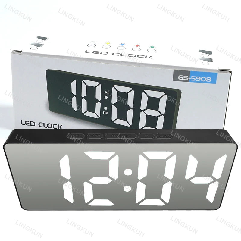 Streamline You - Curved LED Alarm Clock – Alarm for Sleep