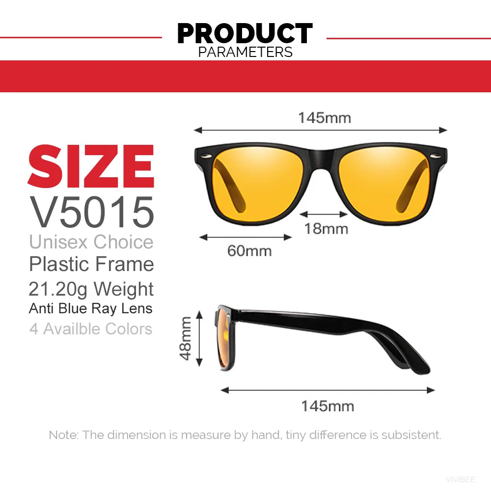 Streamline You Precision Blue Light Blocking Glasses – Square Frame, Anti-Fatigue, Office & Gaming Eyewear
